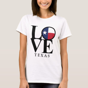 LOVE Texas Womens Basic White Tee