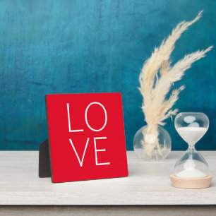 Love text design plaque