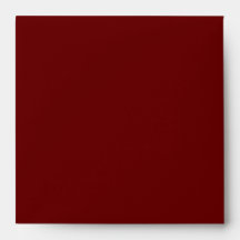 Love Text Personalised Square Envelopes in Merlot