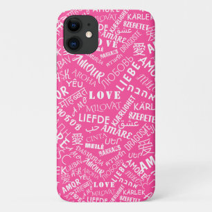 Love Text Pink iPhone Case or Choose Colour