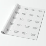 Love & thanks add couple name wedding add date yea wrapping paper<br><div class="desc">For lovers like us</div>