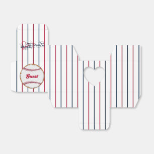 Love-Thanks Baseball Cookie R-Heart Favor Box