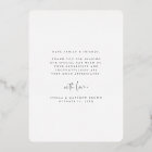 Love & Thanks Floral Silver Foil Thank You Card