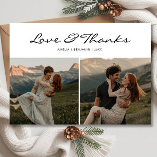 Love & Thanks Holiday Couple Holiday Card