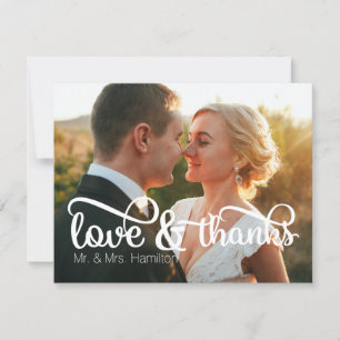 Love & Thanks Photo Thank You Card