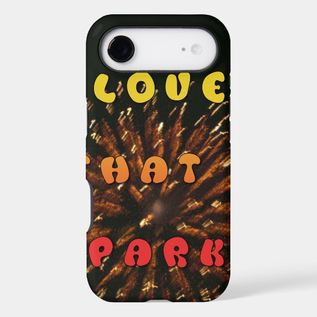 Love That Sparks Abstract Art Design Print (Back)
