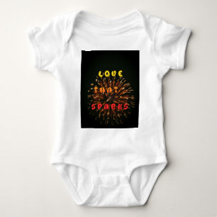 Love That Sparks Abstract Art Design Print Baby Bodysuit