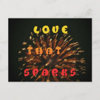 Love That Sparks Abstract Art Design Print