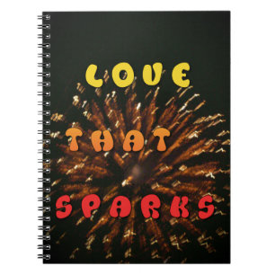 lOVE THAT SPARKS hAKUNA mATATA SPARKING.png Spiral Notebook