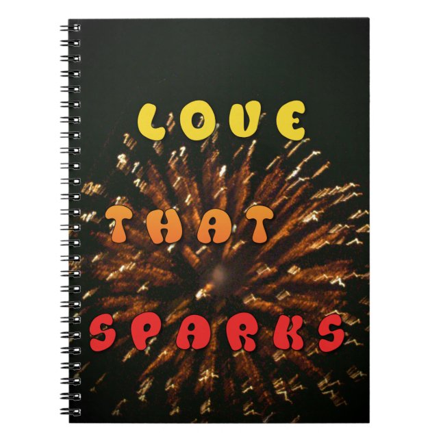 lOVE THAT SPARKS hAKUNA mATATA SPARKING.png Spiral Notebook (Front)