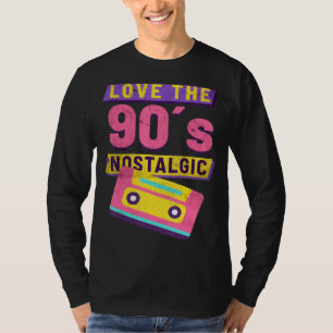 Love The 90's Nostalgic Cassette Party Hip Hip Rap T-Shirt