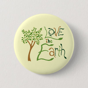 Love the Earth 6 Cm Round Badge