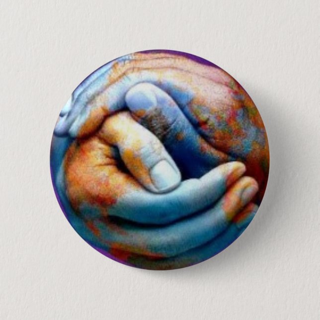 Love the Earth 6 Cm Round Badge (Front)
