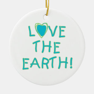 Love the Earth Environmental Ceramic Tree Decoration