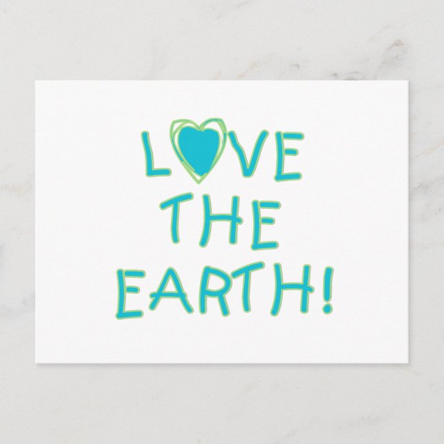 Love the Earth Environmental Postcard (Front)
