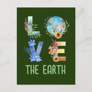 LOVE THE EARTH  POSTCARD