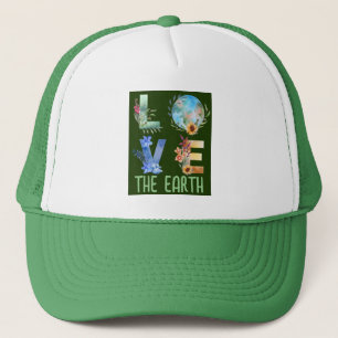 LOVE THE EARTH  TRUCKER HAT