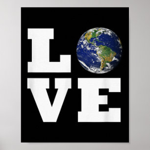 Love The Earth _ World Love Environmental Protecti Poster