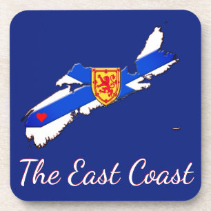 Love The East Coast Nova Scotia  set of coasters