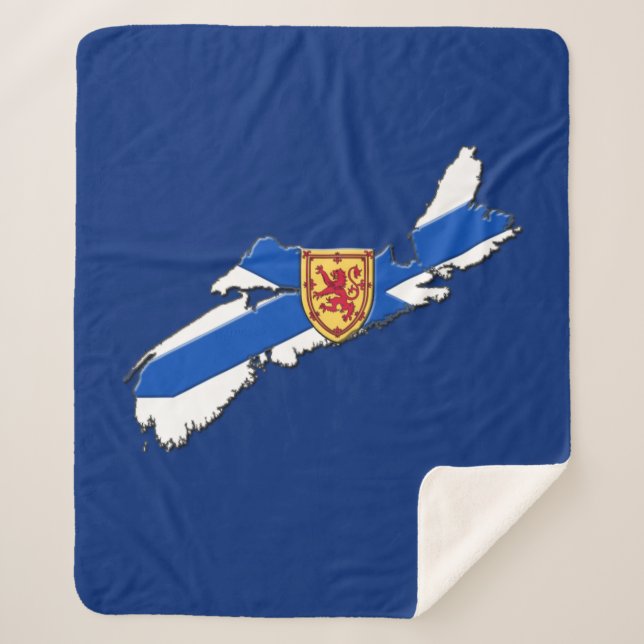 Love the East coast Nova Scotia Sherpa Blanket (Front)