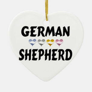 Love the German Shepherd Ceramic Tree Decoration