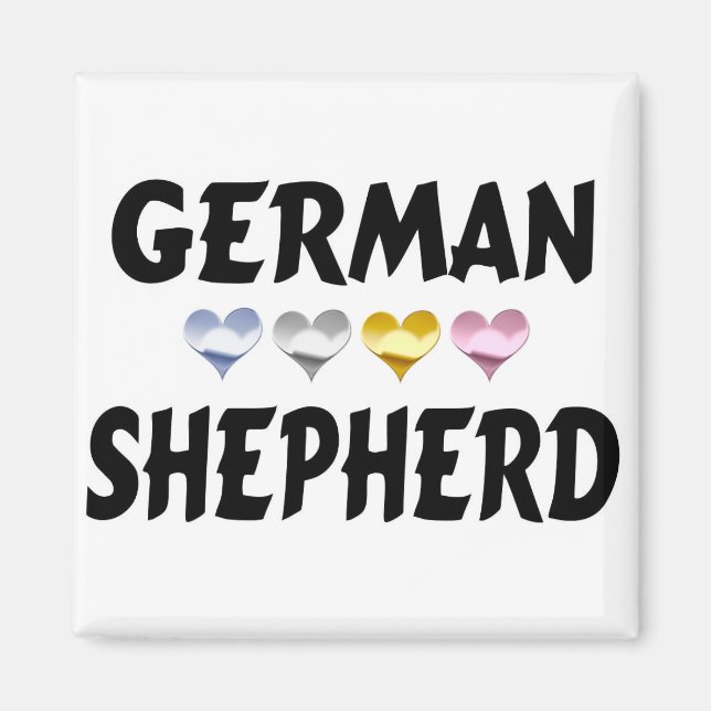 Love the German Shepherd Magnet (Front)