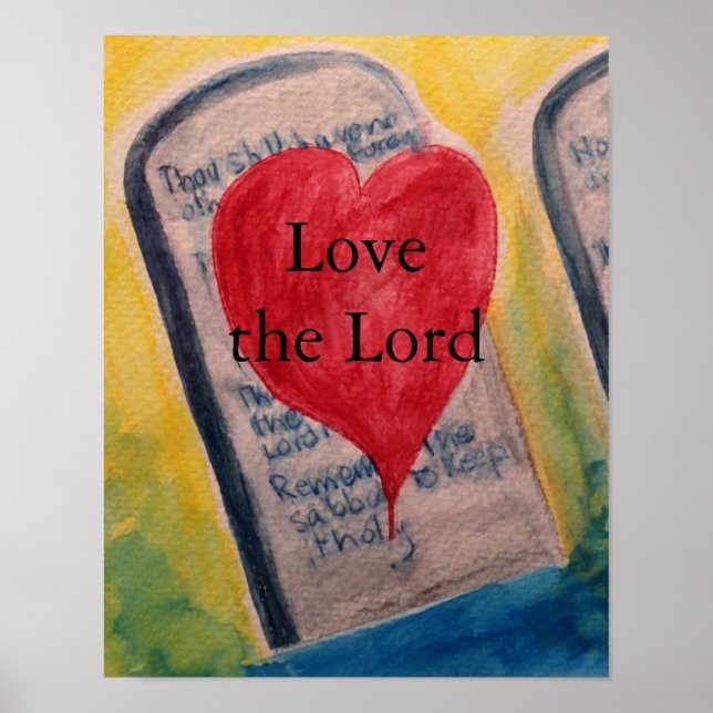 Love The Lord Poster (Front)