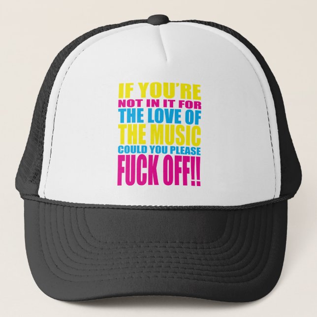 Love The Music (3Colour) Trucker Hat (Front)