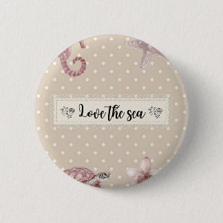 Love the Ocean 6 Cm Round Badge