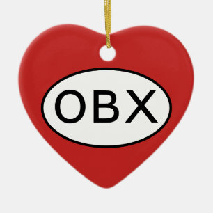 Love The Outer Banks Ceramic Tree Decoration