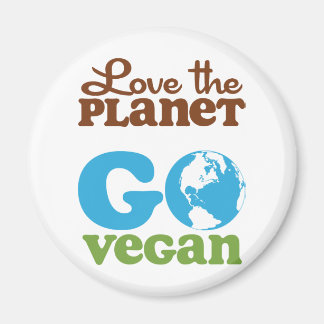Love the Planet Go Vegan Magnet