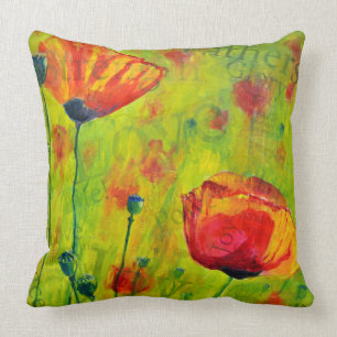 "Love the Poppies!" Pillow