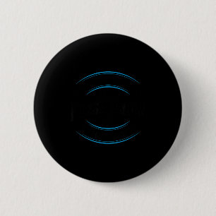 Love the smell of fresh snow in the morning, skiin 6 cm round badge