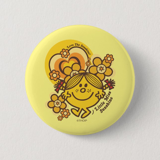 Love The Sunshine | Flowers & Colour 6 Cm Round Badge (Front)