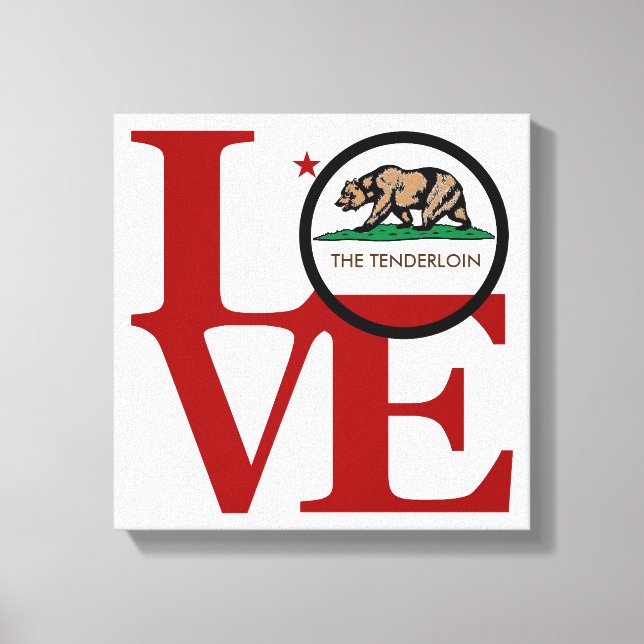LOVE The Tenderloin Canvas Print (Front)