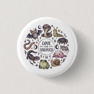 Love The Unloved Comfort Colours, Cute Weird  3 Cm Round Badge