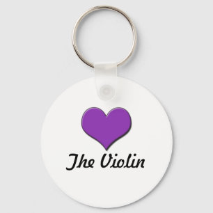 Love The Violin Key Ring