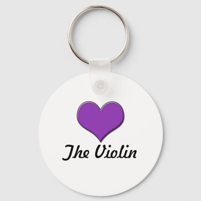 Love The Violin Key Ring (Front)