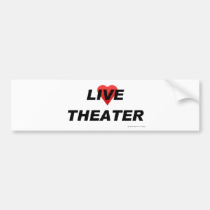 Love Theatre Bumper Sticker