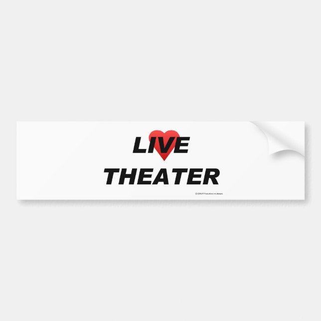 Love Theatre Bumper Sticker (Front)