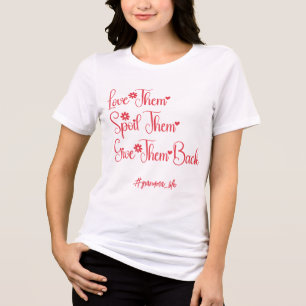 Love Them Spoil Them Give Them Back Grandma Funny Tri-Blend Shirt