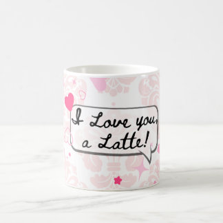 Love themed coffee mug with hearts
