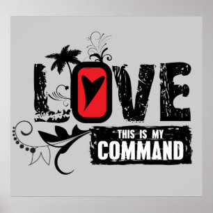 Love- This is My Command (John 15:12) Poster