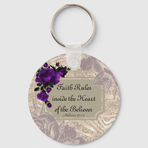 Love this Pretty Gold Floral Key chain.. Faith Ring