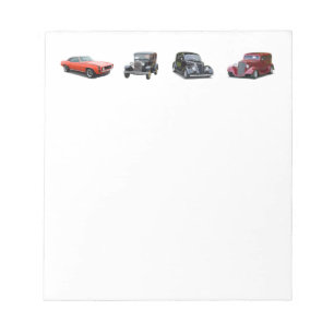 love those old classic cars notepad