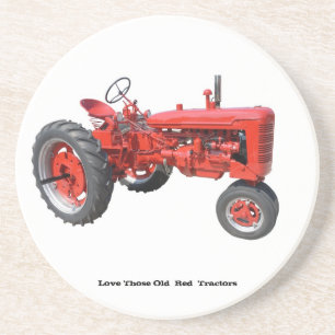 Love Those Old  Red  Tractors Coaster