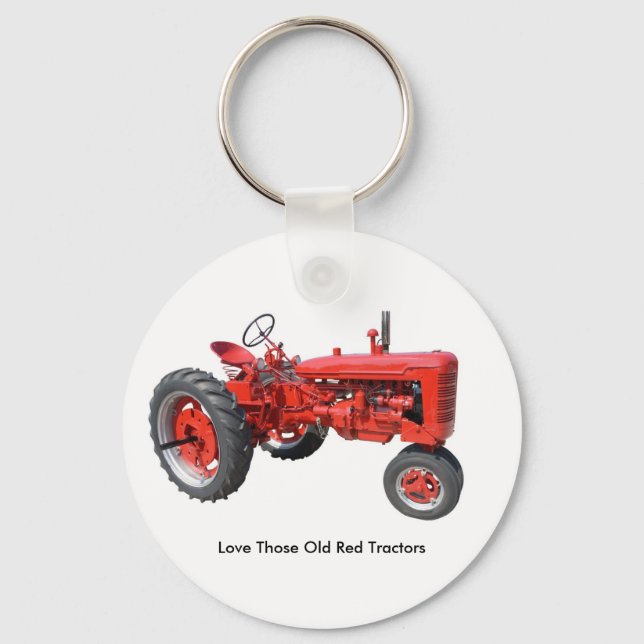 Love Those Old Red Tractors Key Ring (Front)