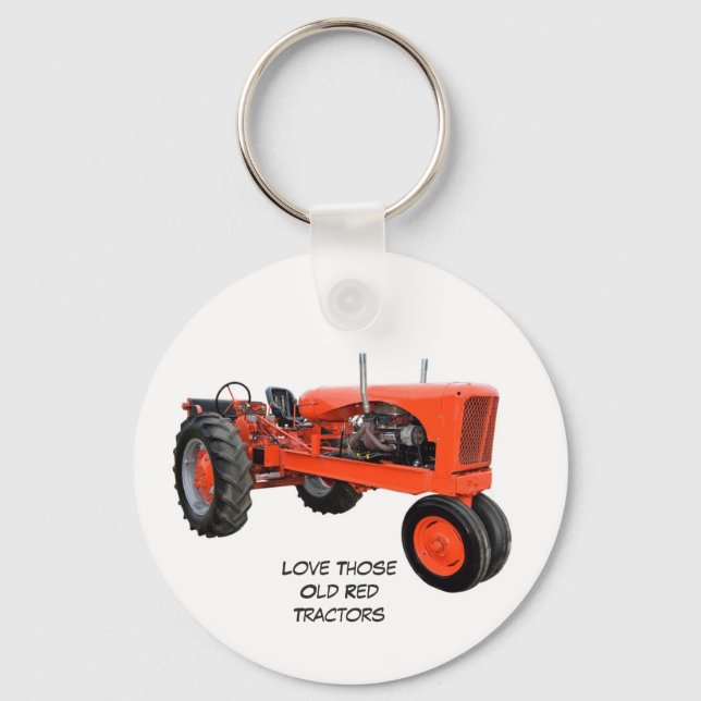 Love Those Old Red Tractors Keychain (Front)