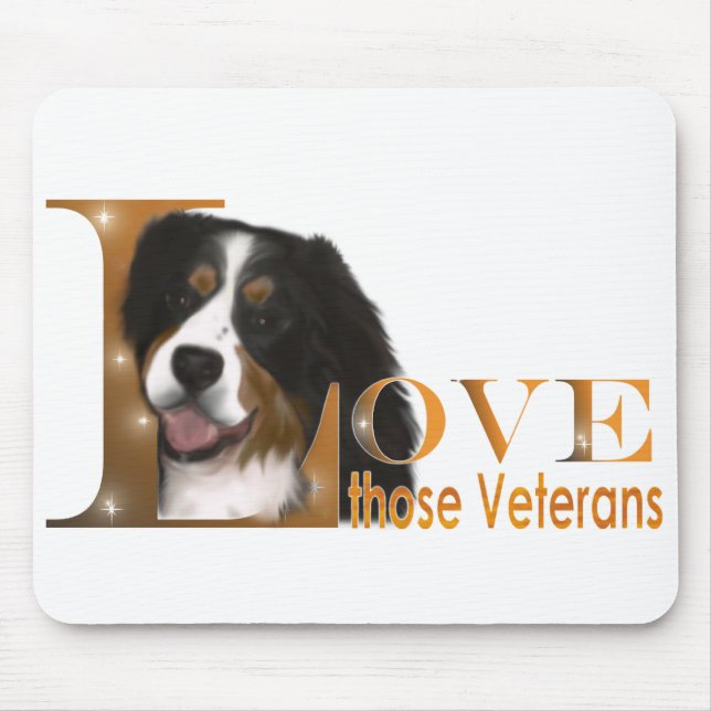 Love Those Veterans Mouse Pad (Front)