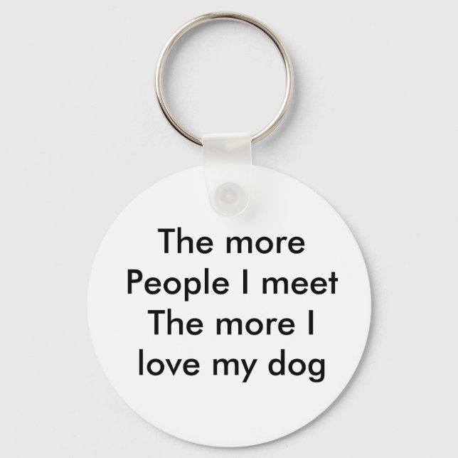 love thou pet key ring (Front)